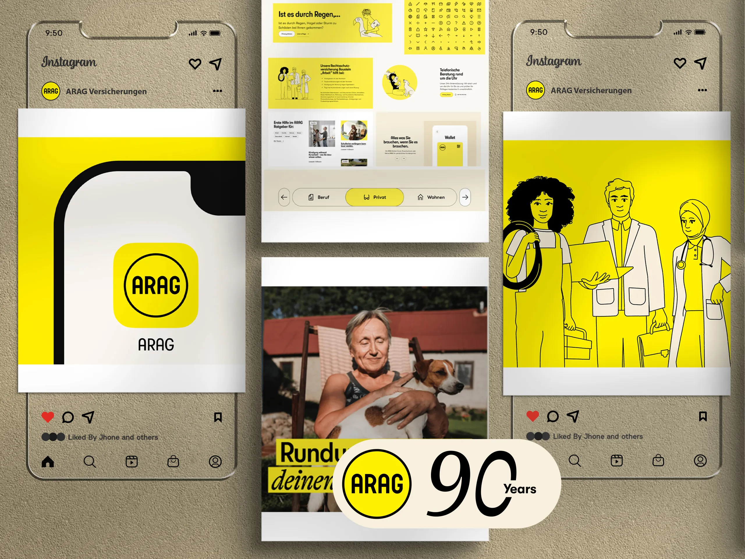 Heritage ARAG Evolution - neues Design auf verschiedenen Devices
