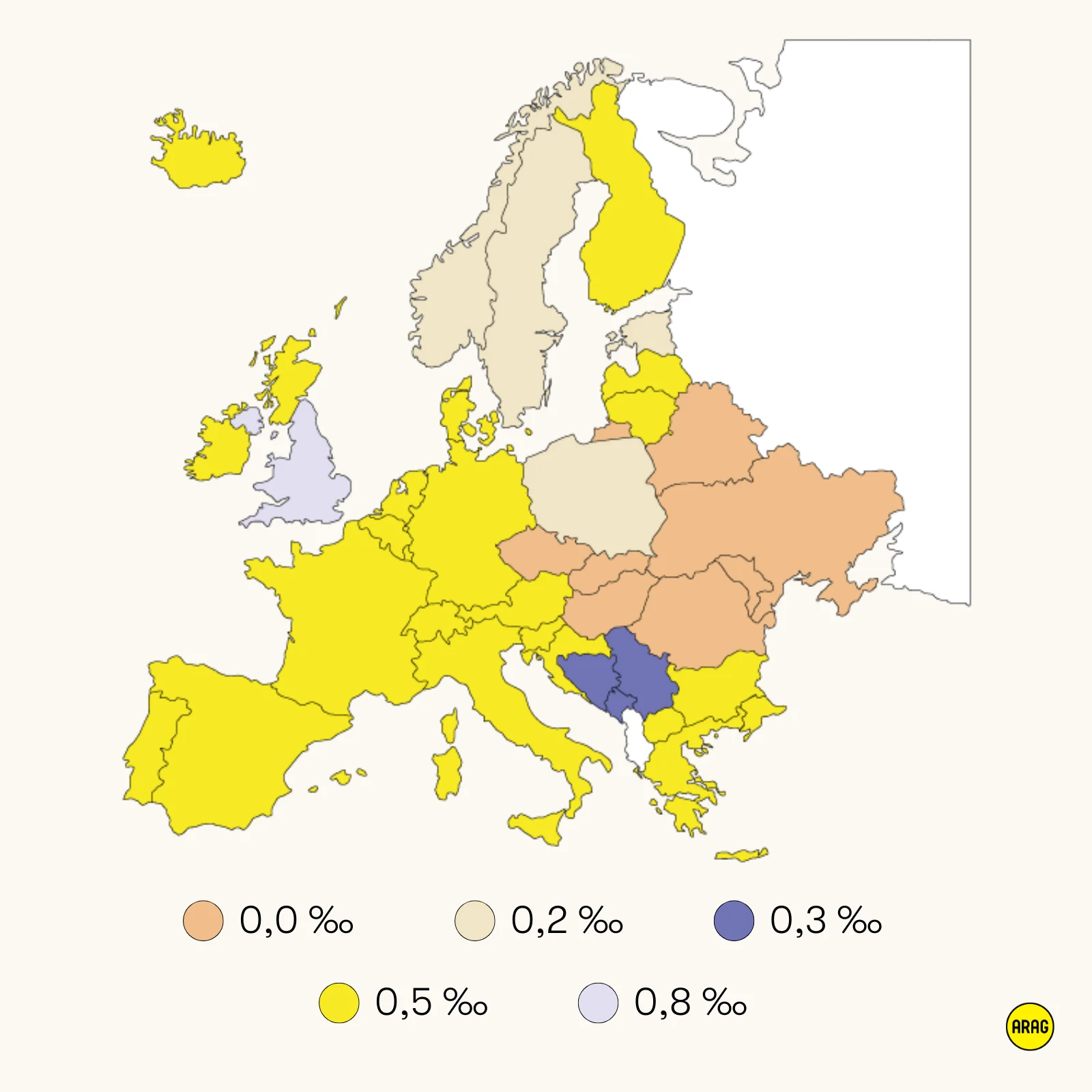 Promillegrenzen in Europa