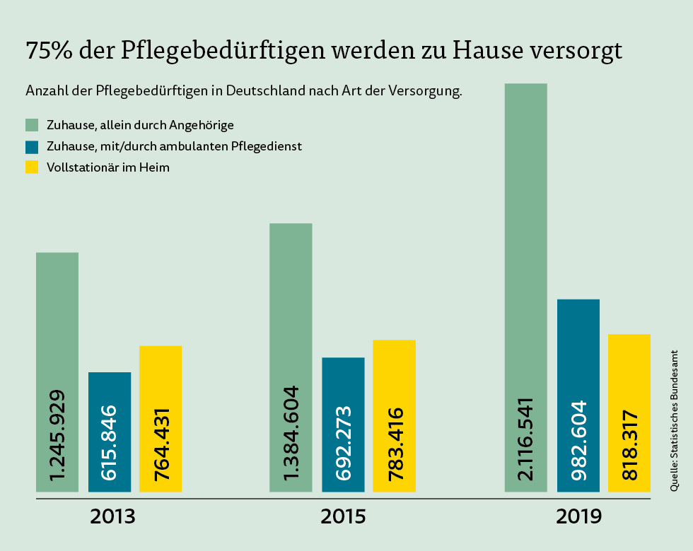 Die Pflege zu Hause
