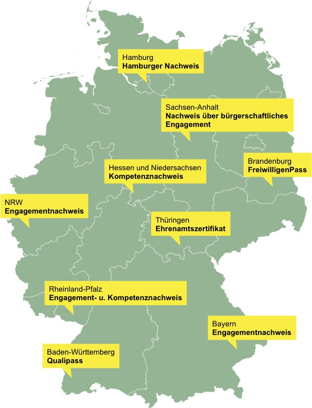Ehrenamtskarte - so heißt sie in Deutschland Ehrenamtskarte