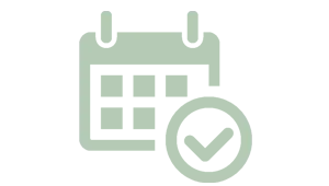 Icon Kalender Check Grün Icon Kalender Check Grün