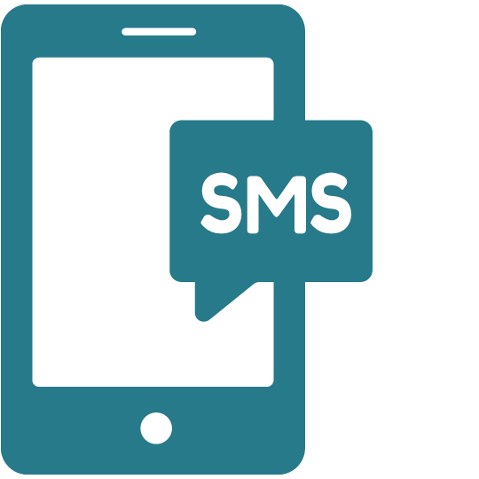 Icon SMS Blau