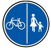 Fahrradzone Schild Fahrradzone