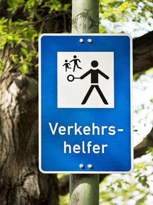 Straßenschild Verkehrshelfer Straßenschild Verkehrshelfer