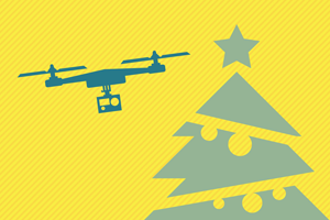 Bild: Drohnen: Geschenke überm Weihnachtsbaum
