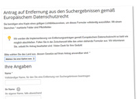 Udo Vetter: Google Löschanfrage Udo Vetter: Google Löschanfrage