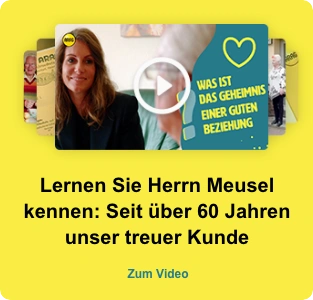 Herr Meusel – seit über 60 Jahren unser treuer Kunde Herr Meusel – seit über 60 Jahren unser treuer Kunde