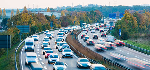 Stau auf der Autobahn Stau auf der Autobahn