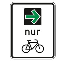 Fahrradzone Schild Fahrradzone