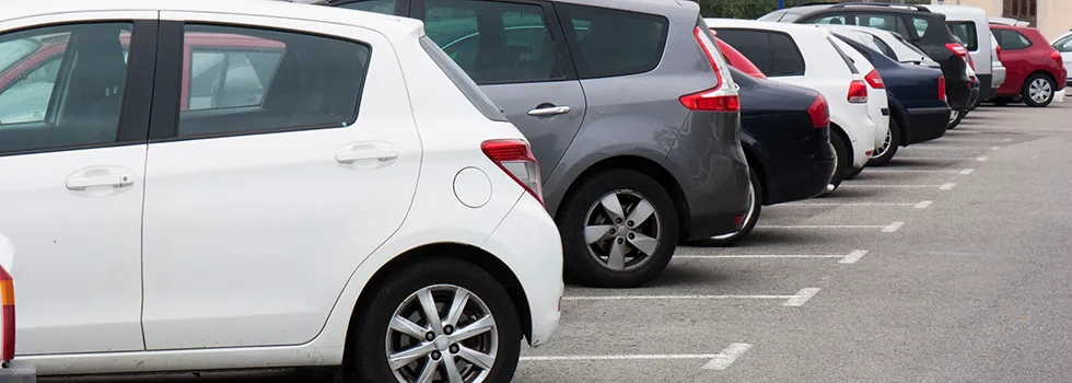 Parken auf dem Kundenparkplatz