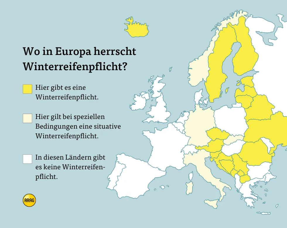 Übersicht Winterreifenpflicht in Europa Winterreifenpflicht in Europa