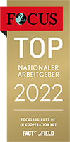 Focus Siegel - Top Nationaler Arbeitgeber 2022