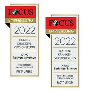 FOCUS empfiehlt ARAG TierProtect Premium für Hunde und Katzen