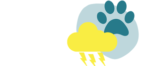 Icon Hund hat Angst Gewitter